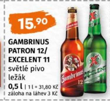 GAMBRINUS PATRON 12 EXCELENT 11