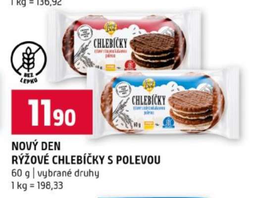NOVÝ DEN Rýžové chlebíčky s polevou