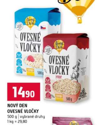 NOVÝ DEN OVESNÉ VLOČKY