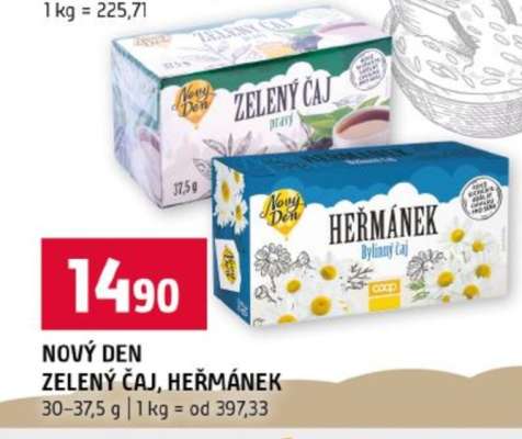 NOVÝ DEN ZELENÝ ČAJ, HEŘMÁNEK