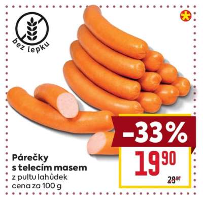 Párečky s telecím masem