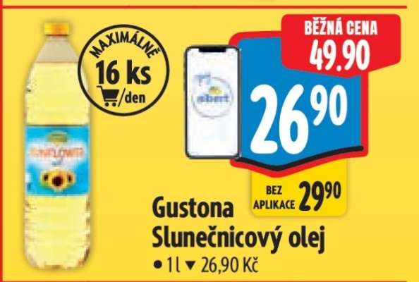 Gustona Slunečnicový olej