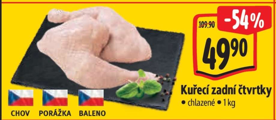 Kuřecí zadní čtvrtky
