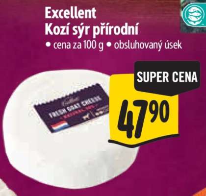 Excellent Kozí sýr přírodní