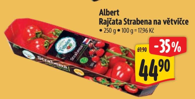 Albert Rajčata Strabena na větvičce