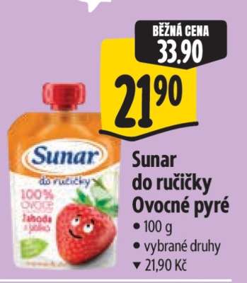 Sunar do ručičky ovocné pyré
