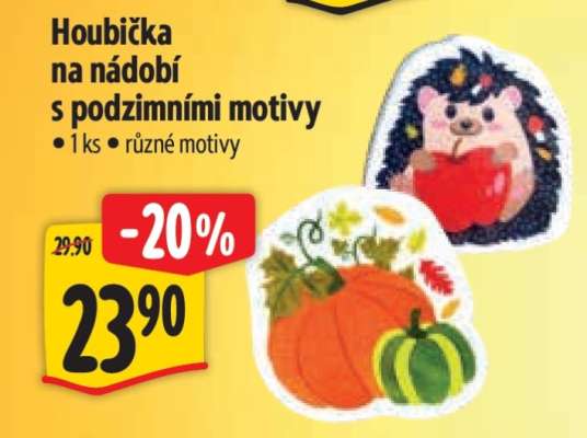 Houbička na nádobí s podzimními motivy