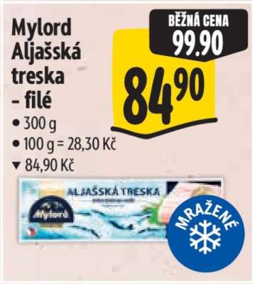 Mylord Aljašská treska - filé