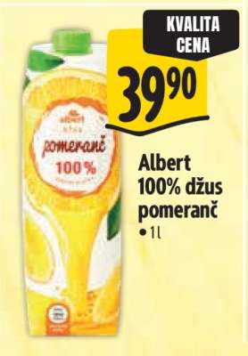 Albert 100% džus pomeranč