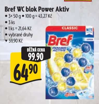 Bref WC blok Power aktiv