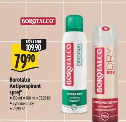 Borotalco antiperspirant sprej