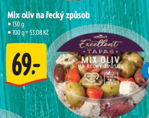 Mix oliv na řecký způsob