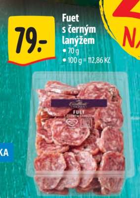 Fuet s černým lanýžem