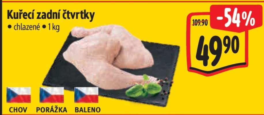 Kuřecí zadní čtvrtky