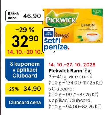 Pickwick Ranní čaj