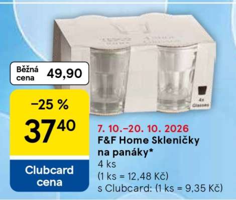 F&F Home Skleničky na panáky