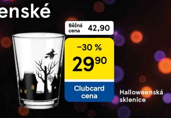 Halloweenská sklenice