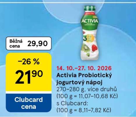 Activia Probiotický jogurtový nápoj