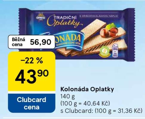 Kolonáda oplatky