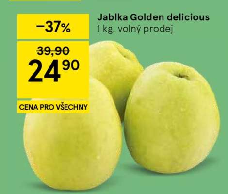 Jablka Golden Delicious