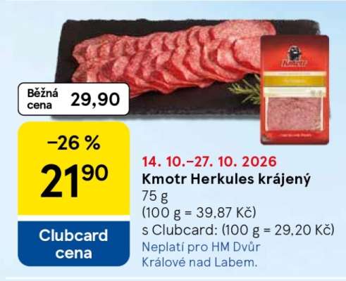 Kmotr Herkules krájený