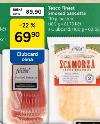 Tesco Finest Smoked pancetta