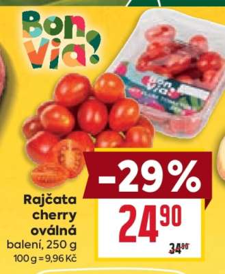 Rajčata cherry oválná
