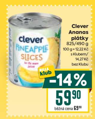 Clever Ananas plátky