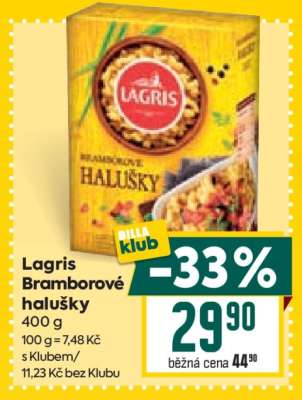 Lagris Bramborové halušky
