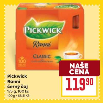 Pickwick Ranní, černý čaj