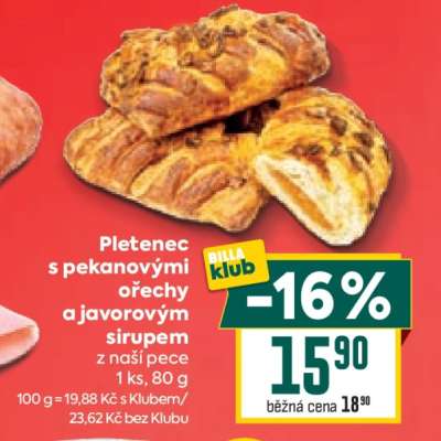 PLETENEC S PEKANOVÝMI OŘECHY A JAVOROVÝM SIRUPEM