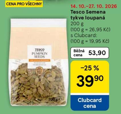 Tesco Semena tykve loupaná