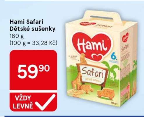Hami Safari Dětské sušenky
