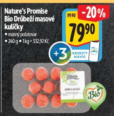 Nature's Promise Bio Drůbeží masové kuličky