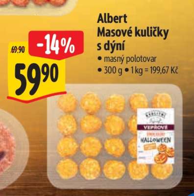 Albert Masové kuličky s dýní