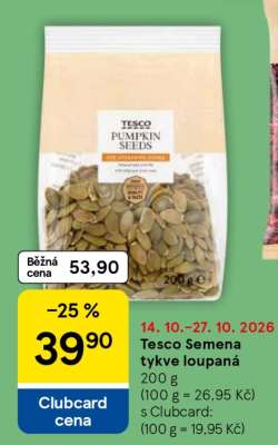 Tesco Semena tykve loupaná