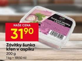 Závitky šunka křen v aspiku