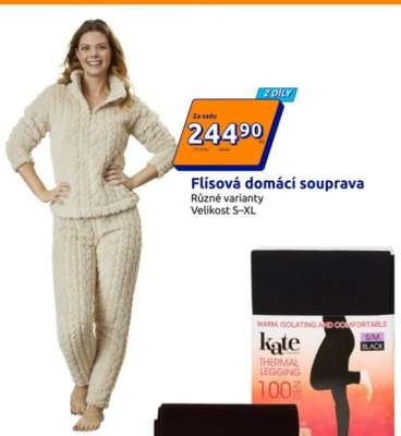 Flísová domácí souprava