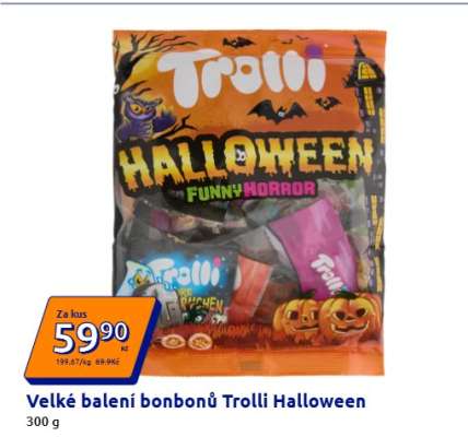 Velké balení bonbonů Trolli Halloween