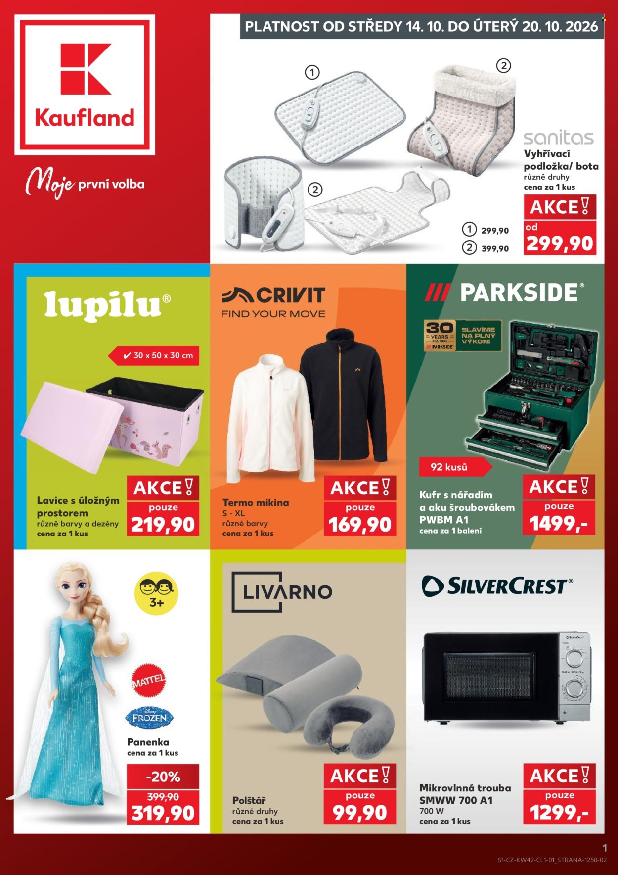 Leták Kaufland - 14. 10. 2026 - 20. 10. 2026. Strana 1