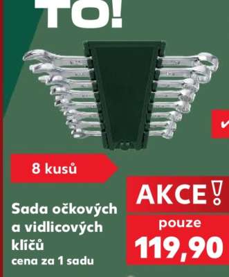 Sada očkových a vidlicových klíčů
