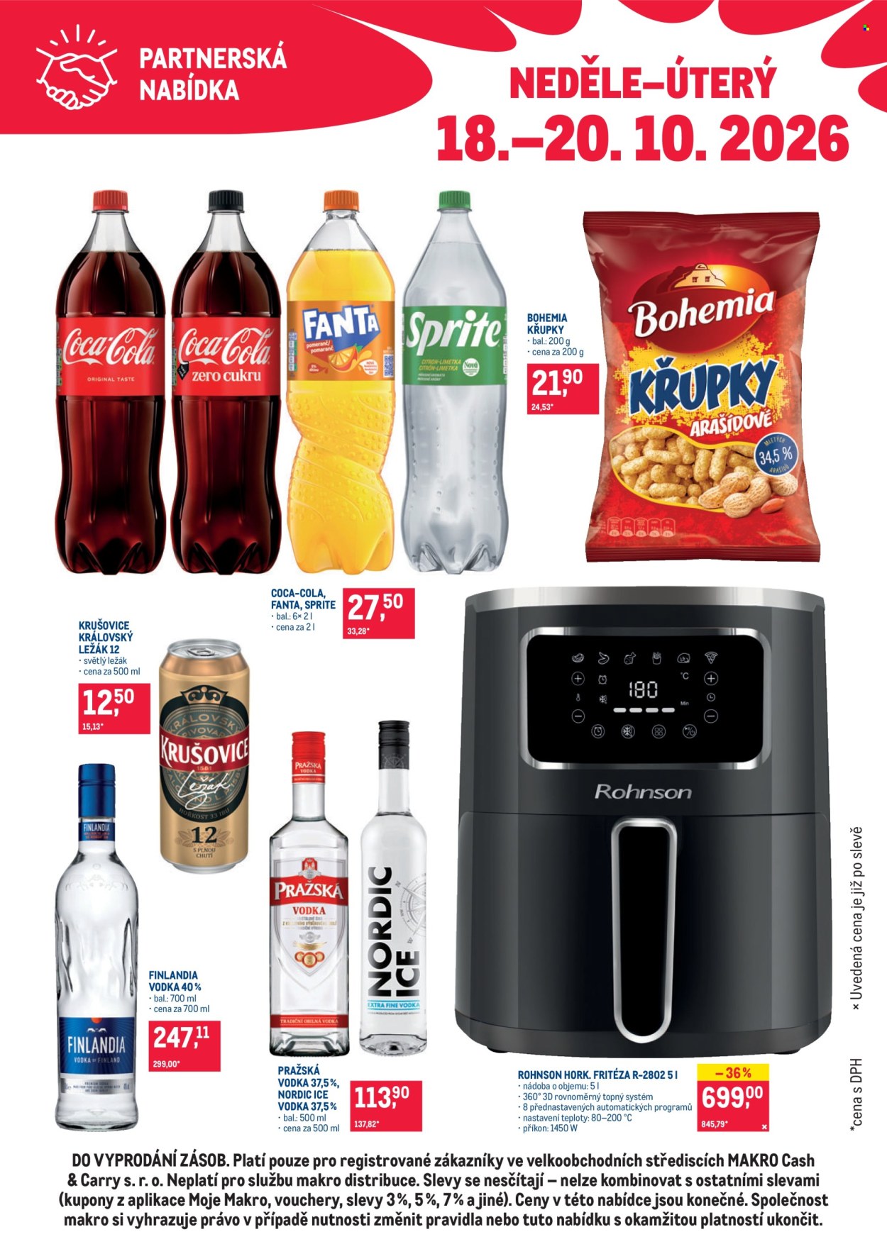 Leták MAKRO - 18. 10. 2026 - 20. 10. 2026. Strana 1