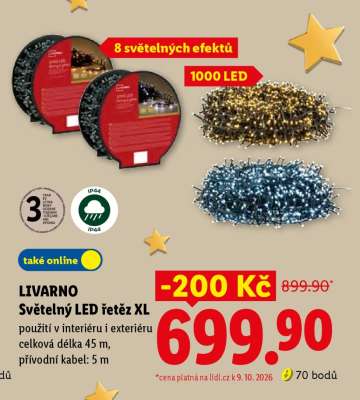 LIVARNO Světelný LED řetěz XL