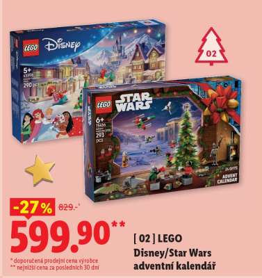 LEGO Disney/Star Wars adventní kalendář