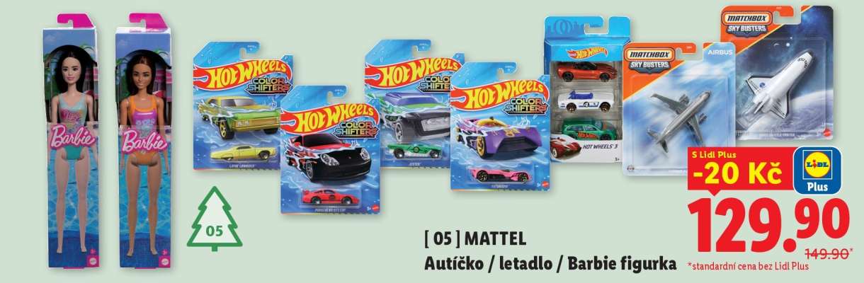 MATTEL Autíčko / letadlo / Barbie figurka
