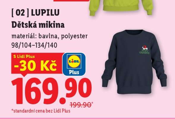 LUPILU Dětská mikina