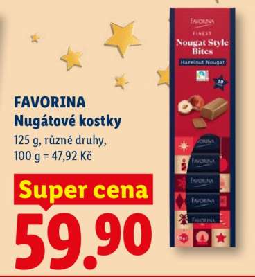 FAVORINA Nugátové kostky