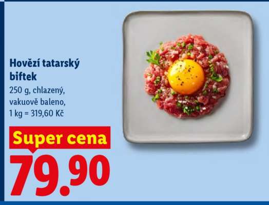 Hovězí tatarský biftek