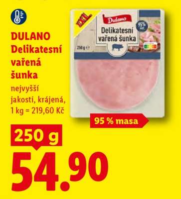Dulano Delikatesní vařená šunka