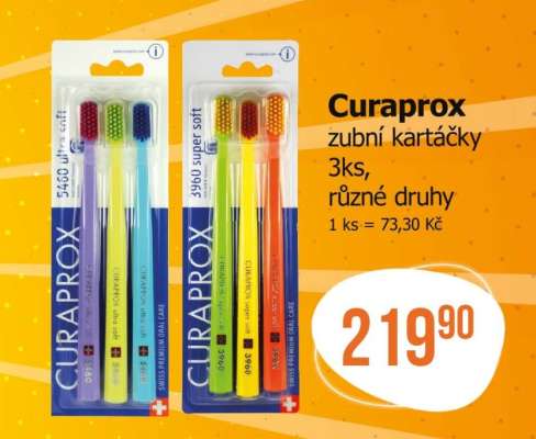 Curaprox zubní kartáčky 3ks